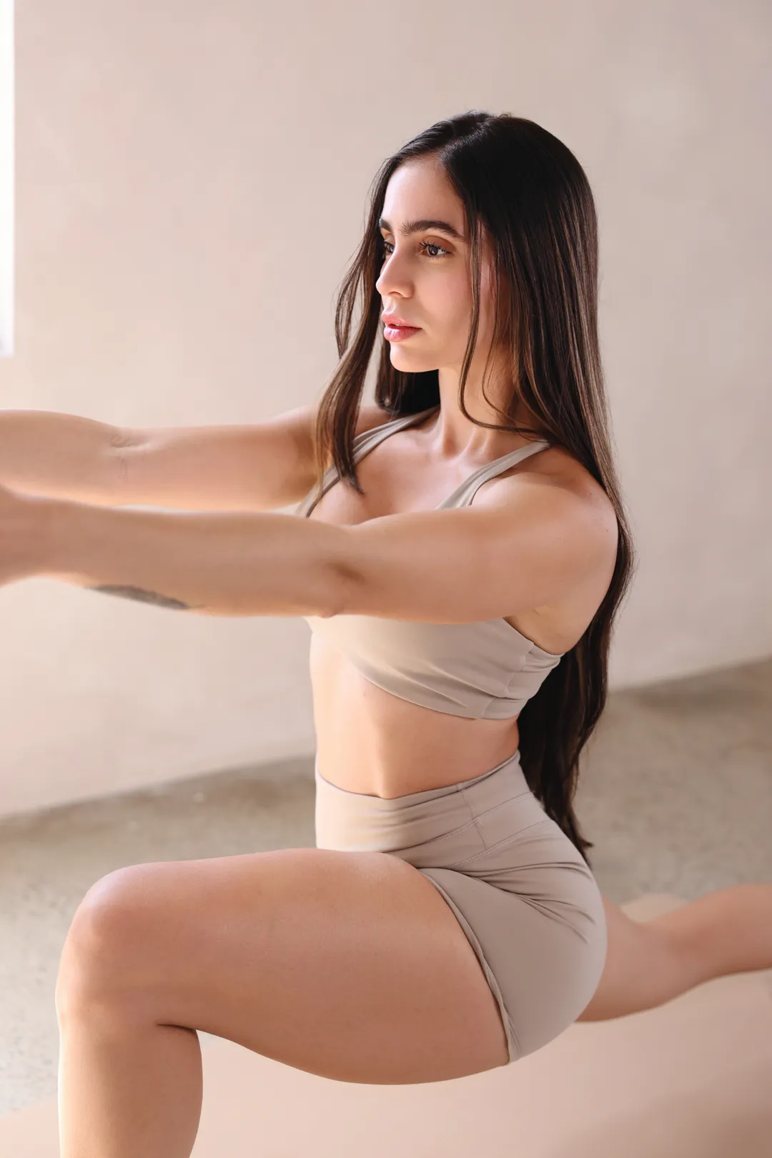 Classes image of a woman taking a yoga class